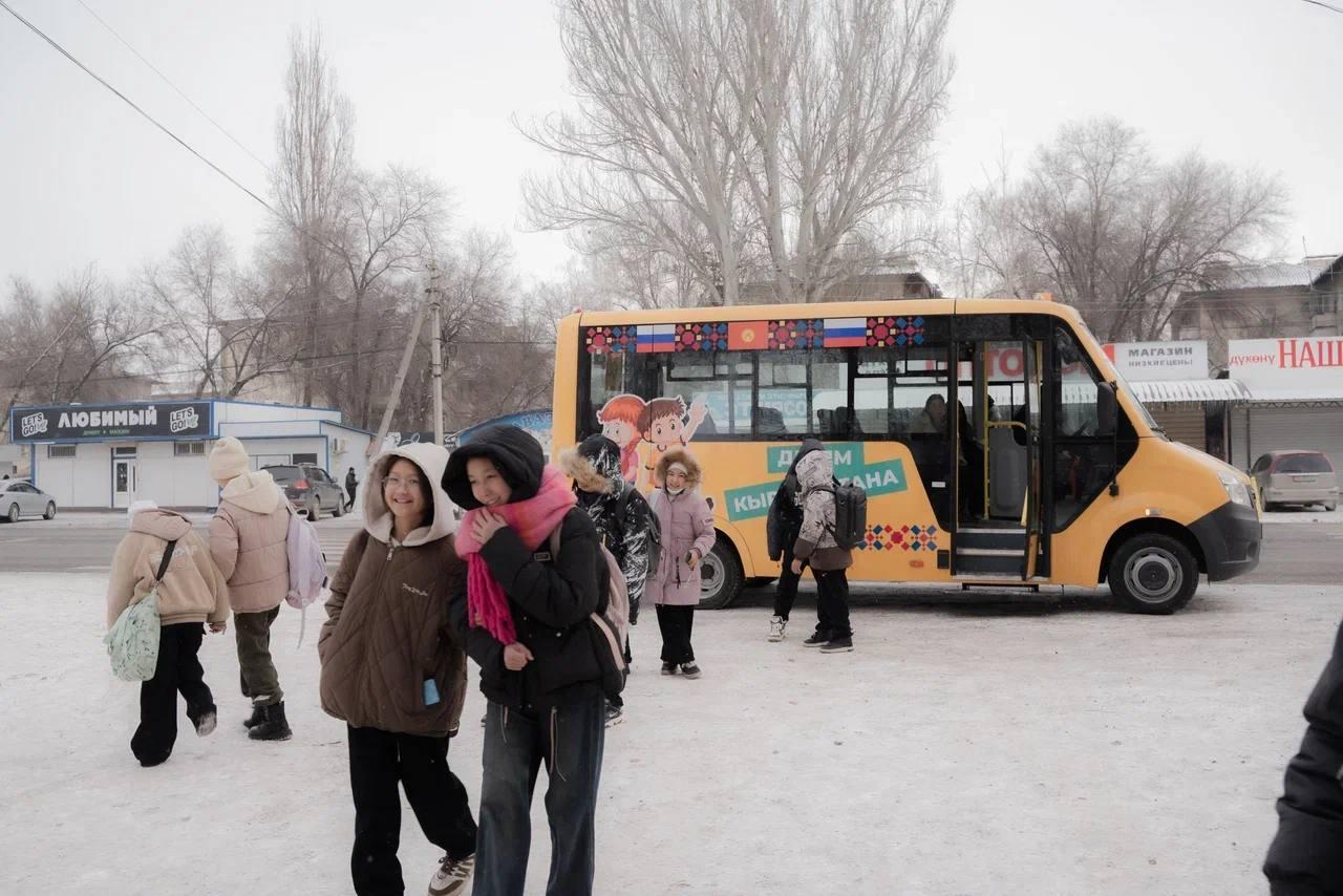 В Кыргызстане начали курсировать школьные автобусы, подаренные АНО &laquo;Евразия&raquo;